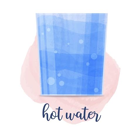 Hot Water Concept Premium Vector