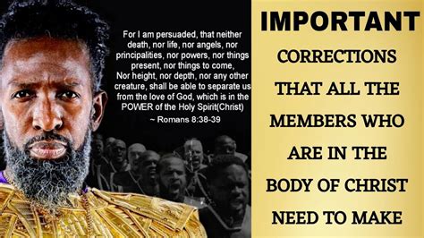 Message To Bishop Nathanyel Of Iuic Correction For The Entire Body Of