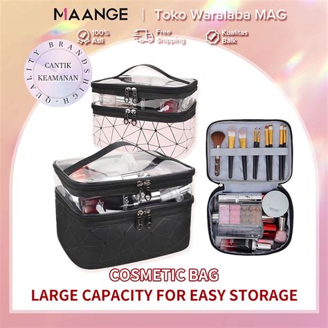 Jual MAANGE Tempat Alat Baru Transparan Travel Tas Koper Make Up