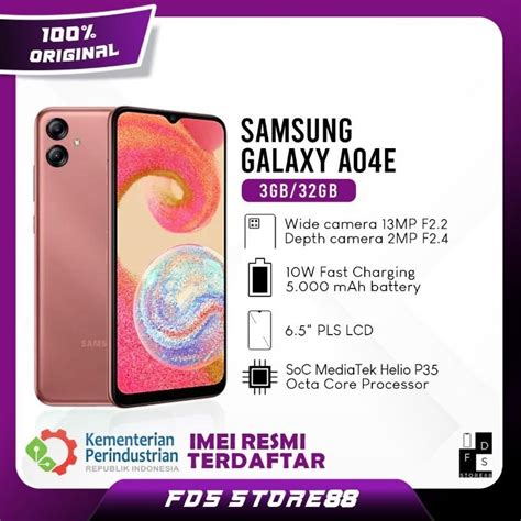 Jual Samsung Galaxy A04e A04 E 3 32 GB Ram 3GB Rom 32GB Garansi Resmi