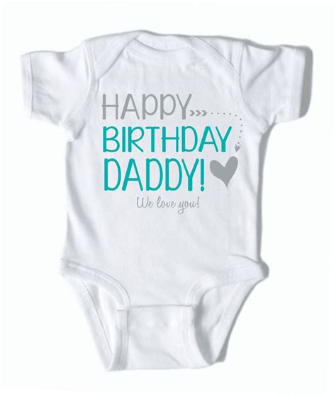 Happy Birthday Daddy Baby Bodysuit Etsy Daddy Baby Happy Birthday