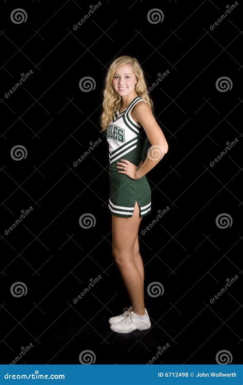 Blonde Cheerleader Stock Foto Image Of Haar Portret 6712498