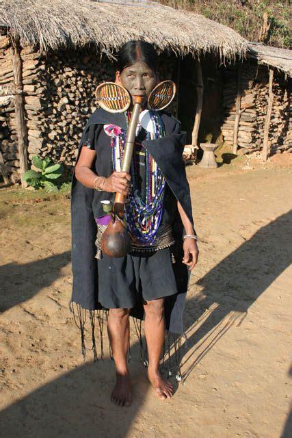 Woman from Makan Chin tribe, Mindat village, Chin State. Myanmar (Burma ...