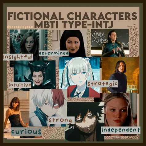 fictional charcters as intj | Intj, Intj characters, Intj personality