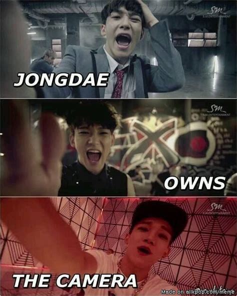 Chen Owns The Camera Hahahaha Allkpop Meme Center Exo Memes Exo Chen Exo