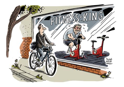 Fitnesscenter Zuwachs Von Schwarwel Wirtschaft Cartoon Toonpool