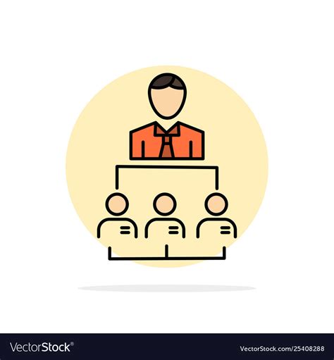 Organization Business Human Leadership Management Vector Image