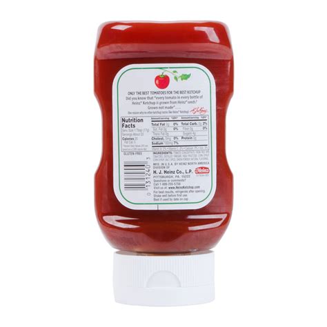 Heinz Ketchup 14 Oz Upside Down Squeeze Bottle 16 Case