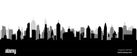 Cityscape Silhouette Urban Illustration City Skyline Building Town