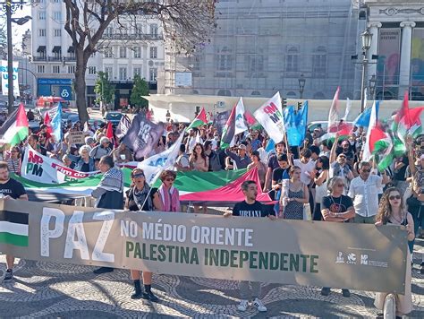 Concentração em Lisboa pelo reconhecimento do Estado da Palestina MPPM