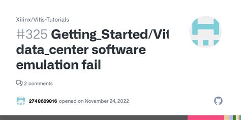 Getting_Started/Vitis/Part4-data_center software emulation fail · Issue ...