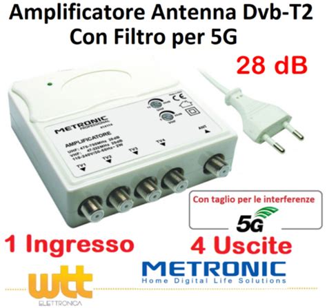 Amplificatore Segnale Per Antenna Tv Da Interno Digitale Terrestre