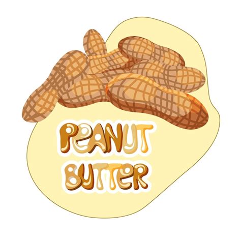 Premium Vector Peanut Butter Logo Peanut Vector Illustration