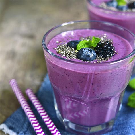 Recette Smoothie Aux Myrtilles Aux Graines De Chia