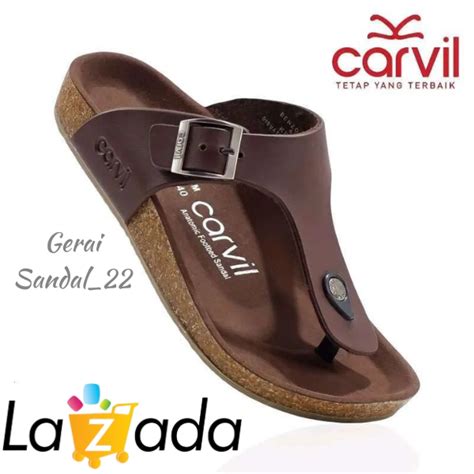 PROMO SANDAL CARVIL PRIA KULIT TRENDI 2022 Sandal Kulit Pria Dewasa