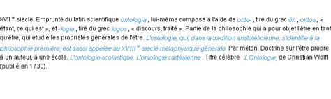 Ontologie : La définition