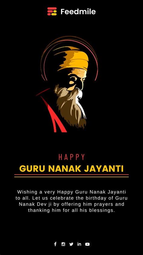 Happy Guru Nanak Jayanti | Guru nanak jayanti, Guru nanak jayanti wishes, Jayanti