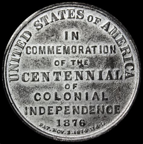 1876 Centennial Declaration Of Independence Three Seated One Standing