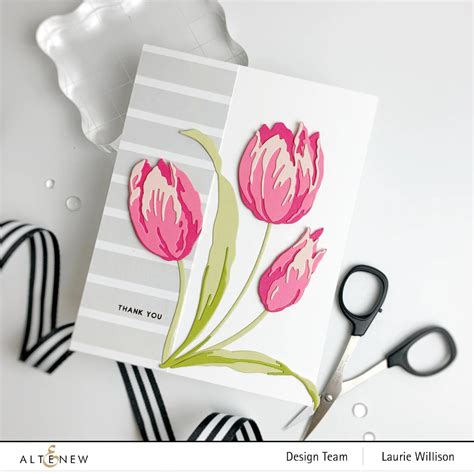 Craft A Flower Tulip Layering Die Set Tulips Card Altenew Floral Cards