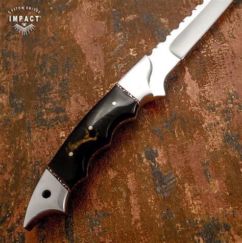 Hand Forged Custom Full Tang Bushcraft Bowie Knife Etsy