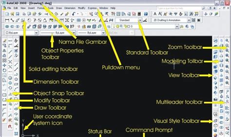 Belajar Autocad Toolbar Autocad