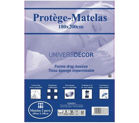 Prot Ge Matelas Imperm Able Absorbant Et Anti Acariens X Cm