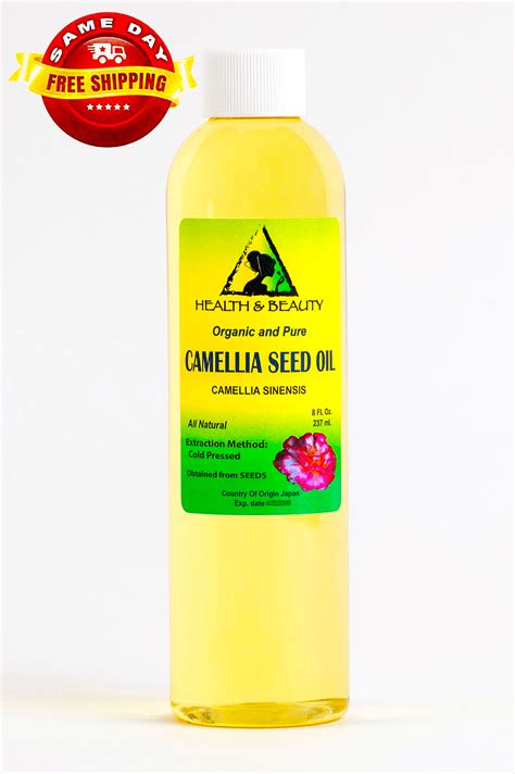 Camellia Camelia Seed Oil Unrefined Virgin Organic Carrier Cold