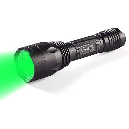 ULTRAFIRE Green Light 520 535nm LED Tactical Torch Single Mode 283