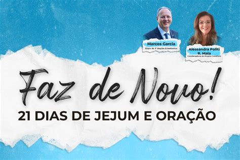 Faz de Novo 21 dias de jejum e oração Igreja Metodista 3RE