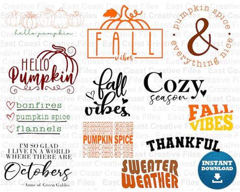 Fall SVG Bundle Fall Quotes Svg Bundle Fall Shirt SVG Happy - Etsy