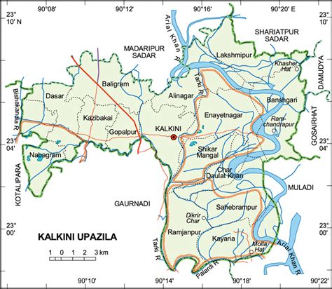 Mouza Map Detailed Maps Of Kalkini Upazila Madaripur Bangladesh