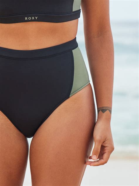 ROXY Pro Wave Braguita De Bikini De Cintura Alta Para Mujer Roxy