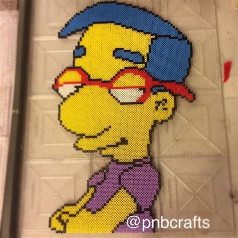 Milhouse By Pnbcrafts Thesimpsons Perler Bead Patterns Hama Beads