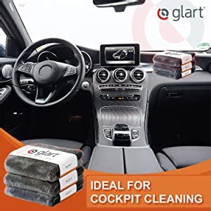 Glart 443TPO Premium Plush 3 Piece Set Auto Microfiber Cloths With 600