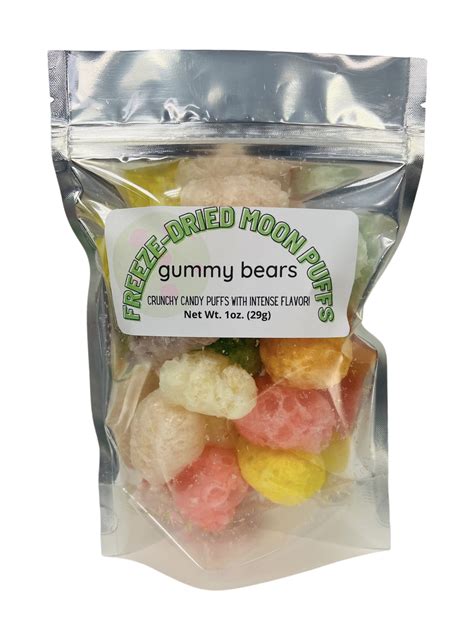 Gummy Bears Single Bag Freeze Dried Moon Puffs