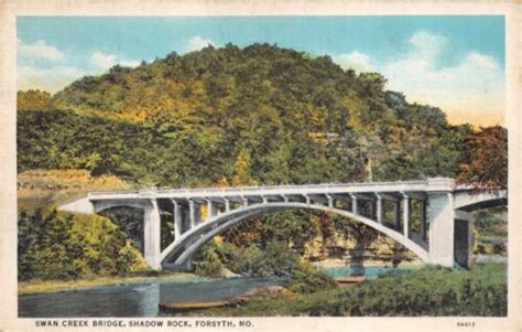 Forsyth Missouri Swan Creek Bridgeshadow Rockpostcard 1920s Ebay