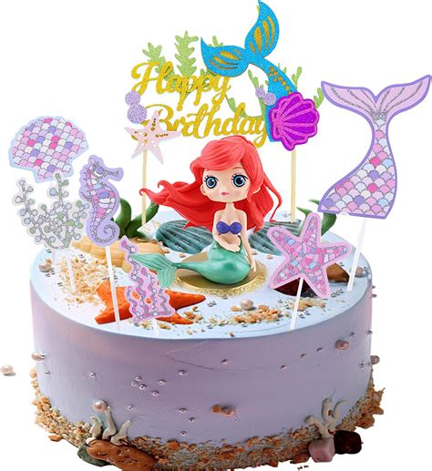 Decorazioni Torta Sirena Cake Topper Sirena Oceano Toppers Torta