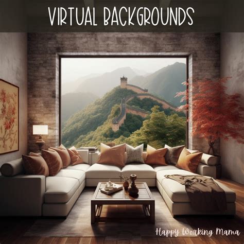 7 CHINESE Living Room Images for Virtual Background, Pack of 7 Virtual ...