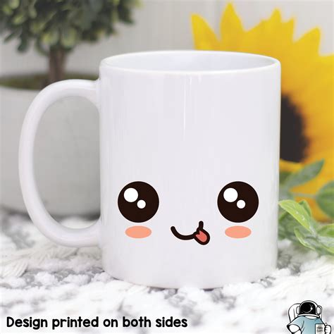 Smile Mug Kawaii Mug Happy Face Mug Smiley Face Mug Cute Etsy