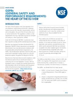 The Gsprs General Safety And Performance Requirements The Gsprs