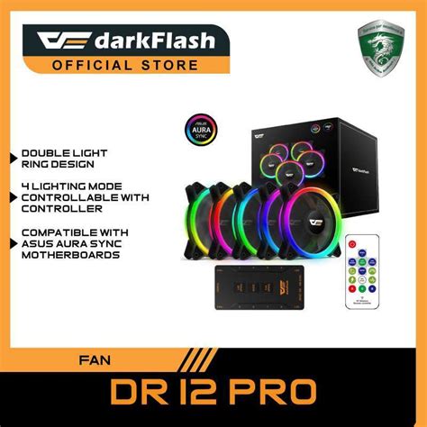 Jual DarkFlash DR12 PRO RGB Fan 5 Fans Di Seller DarkFlash Official