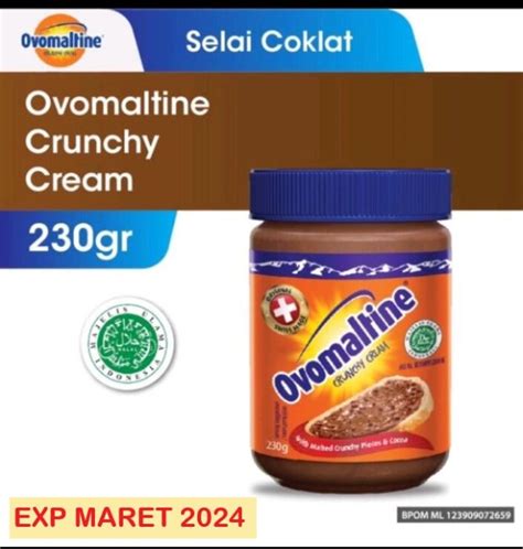 Ovomaltine Crunchy Cream 230 Gr Selai Coklat Renyah Manis Murah Lezat