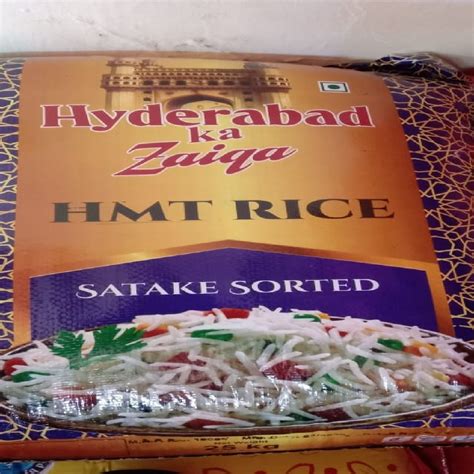 Hyderabad Ka Zaiqa HMT Rice Packaging Type PP Bag Packaging Size 25