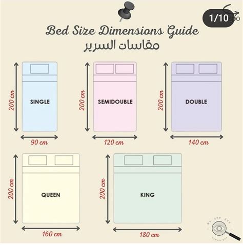 Mattress size guide – Artofit