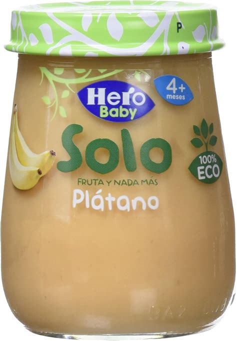 Hero Solo Tarrito Fruta Plátano Eco 120 Gr Amazones Alimentación Y