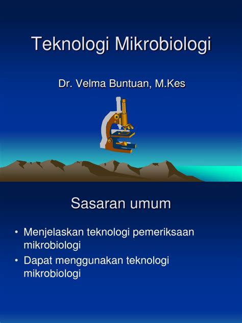 PDF Teknologi Mikrobiologi DOKUMEN TIPS