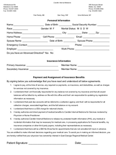 fillable  complete  patient paperwork fax email print pdffiller