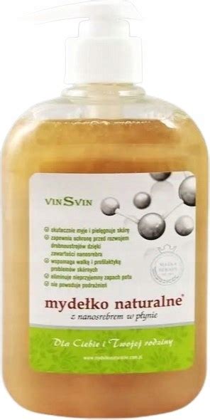 VINSVIN mydełko naturalne z nanosrebrem 500 ml 9711543384 Allegro pl