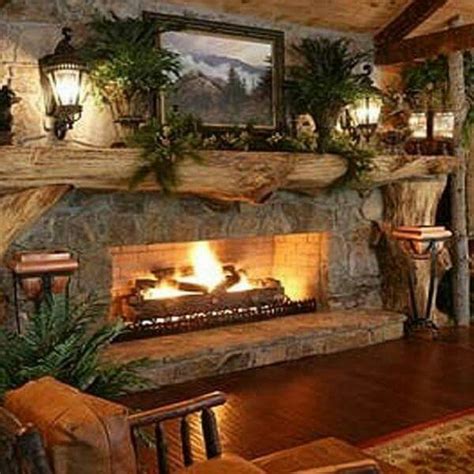 20+ Rustic Stone Fireplace Ideas – The Urban Decor