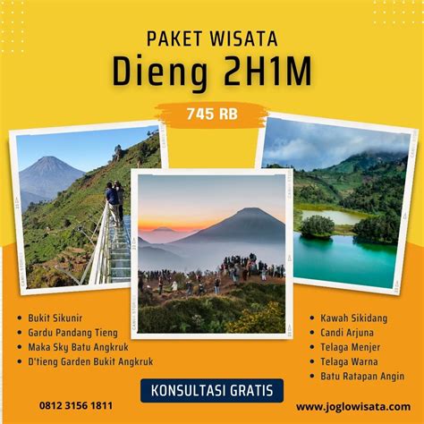 Paket Wisata Dieng 2 Hari 1 Malam Joglo Wisata